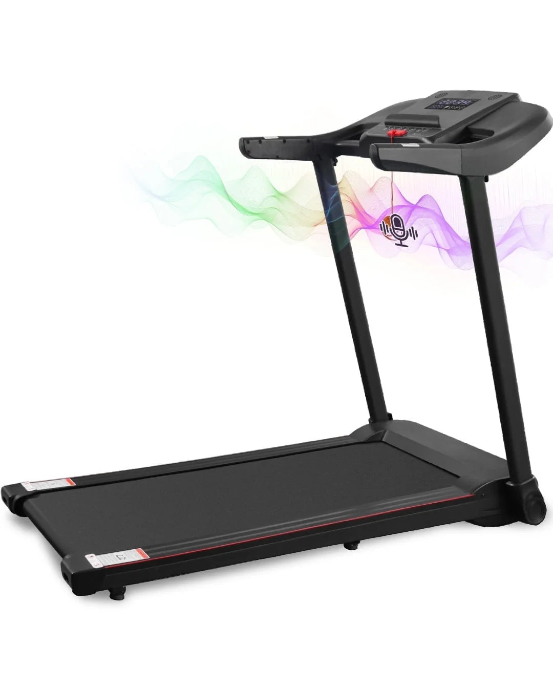 Treadmill Folding Electric Treadmill Bluetooth Voice Control Exercise Treadmill for Home Office Speed Range of 0.5 to 7.5 Mph