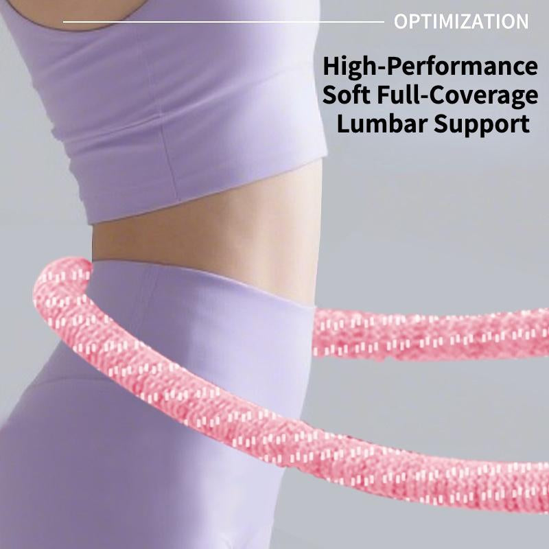 Ultra-Silent Soft Hula Hoop for Home Workout - Noise-Free Weighted Fitness Ring with Full Wrap Design