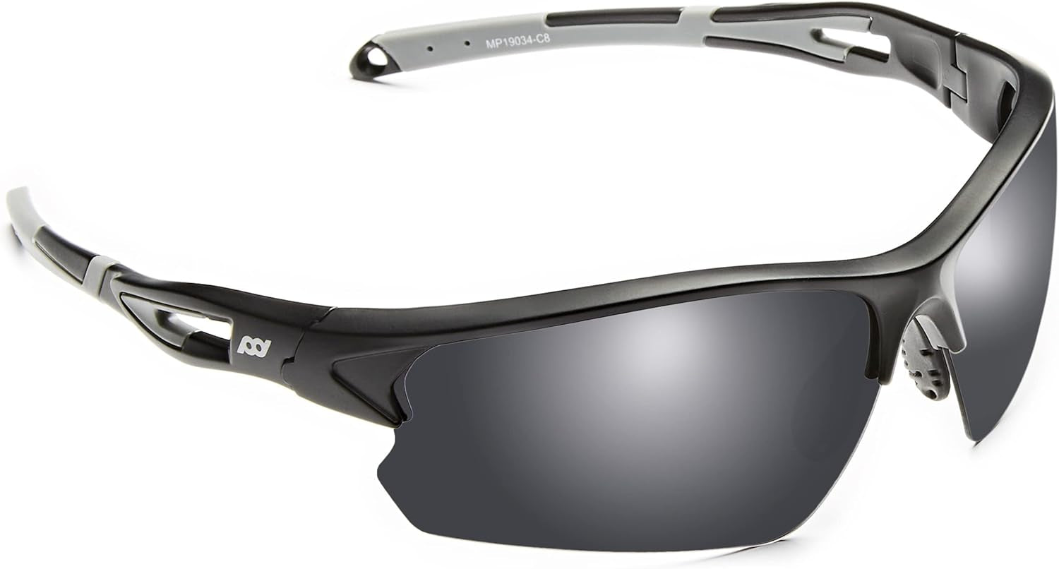 Outdoor Sports Polarized Wrap around Cycling Sunglasses for Men & Women TR90 Frame UV Protection for Fishing