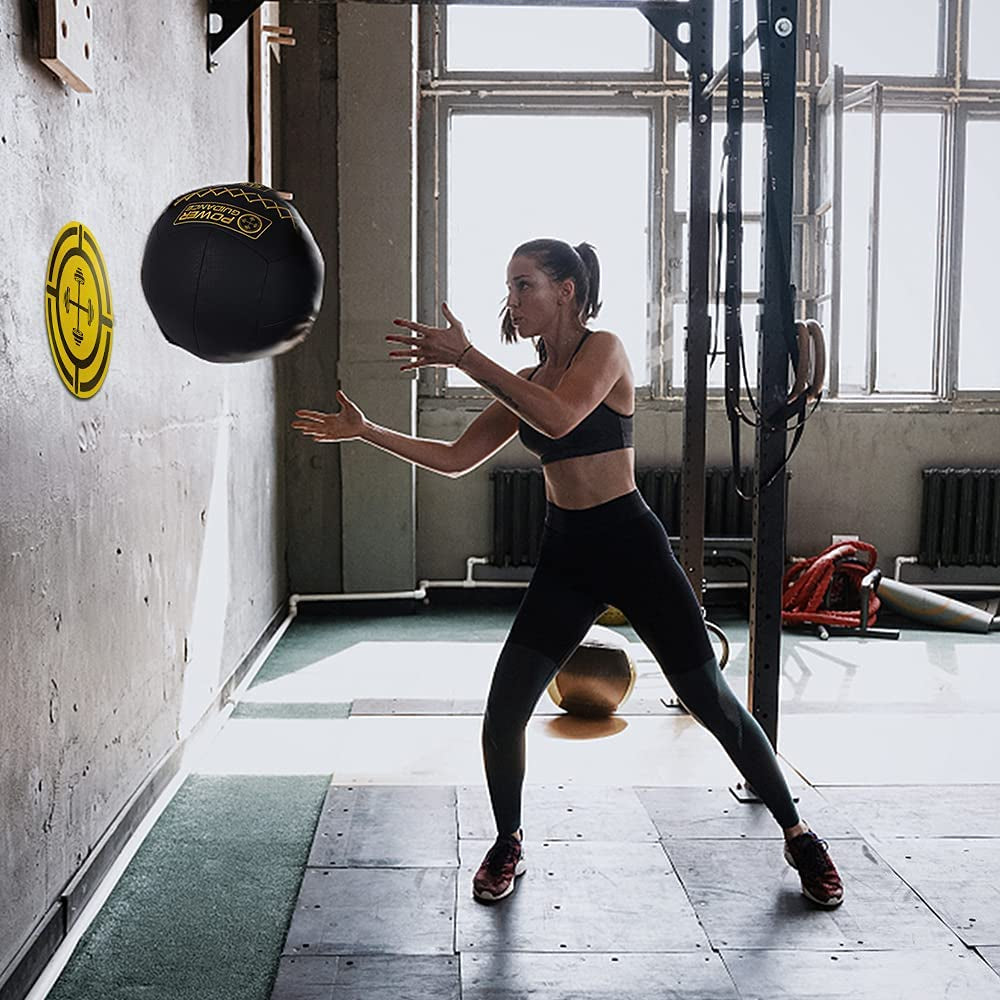 Textured Wall Ball, Slam Ball, Medicine Ball For Strength & Basics Exercises and Core Strength Training, Variety Weight Balls Perfect Matched Home Gym Exercises (25 Lb)