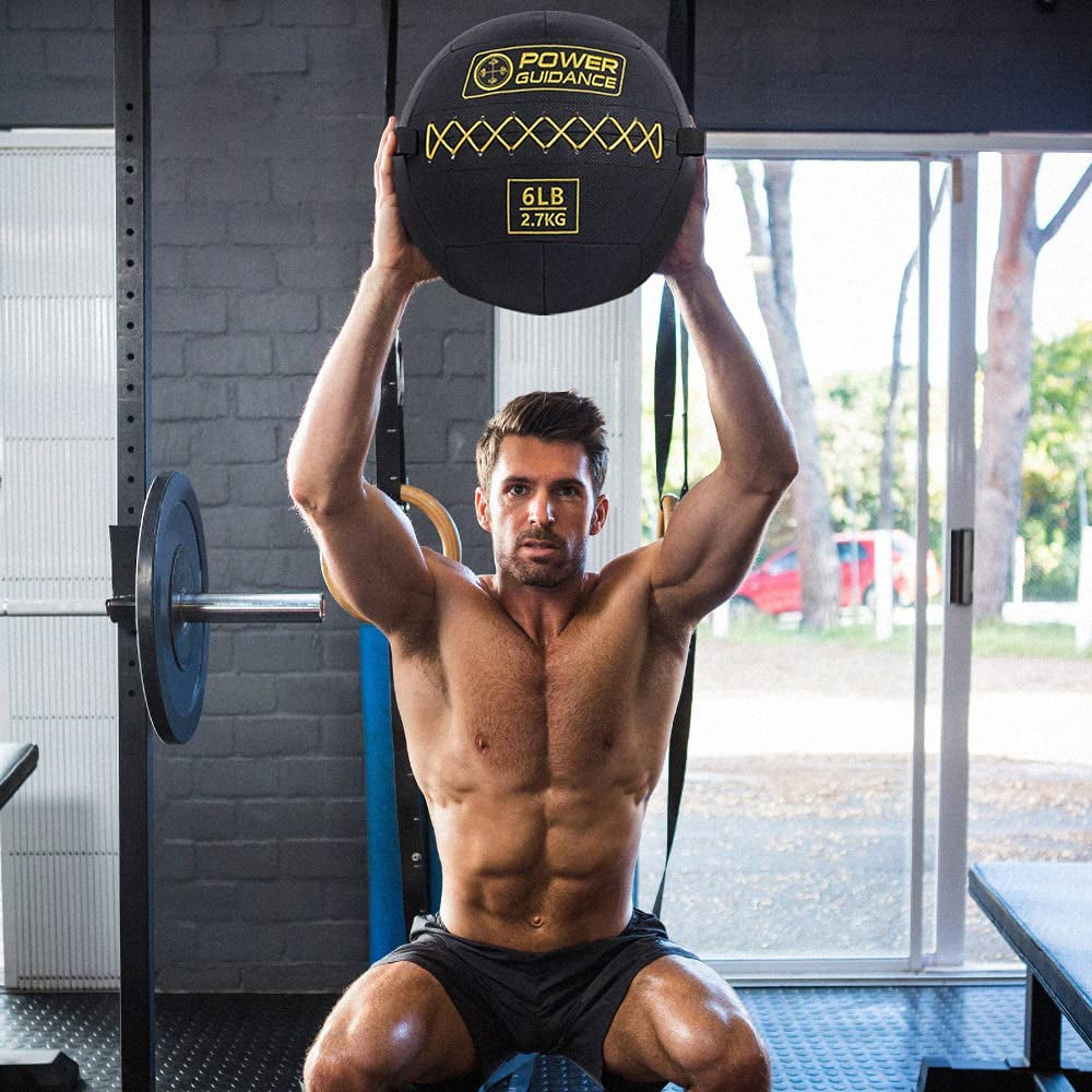 Textured Wall Ball, Slam Ball, Medicine Ball For Strength & Basics Exercises and Core Strength Training, Variety Weight Balls Perfect Matched Home Gym Exercises (25 Lb)