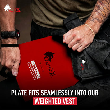 Weight Vest Plates - 5.75/8.75/14.5/19.75LB Pairs - Wods, Strength Training, Running, Heavy Workouts