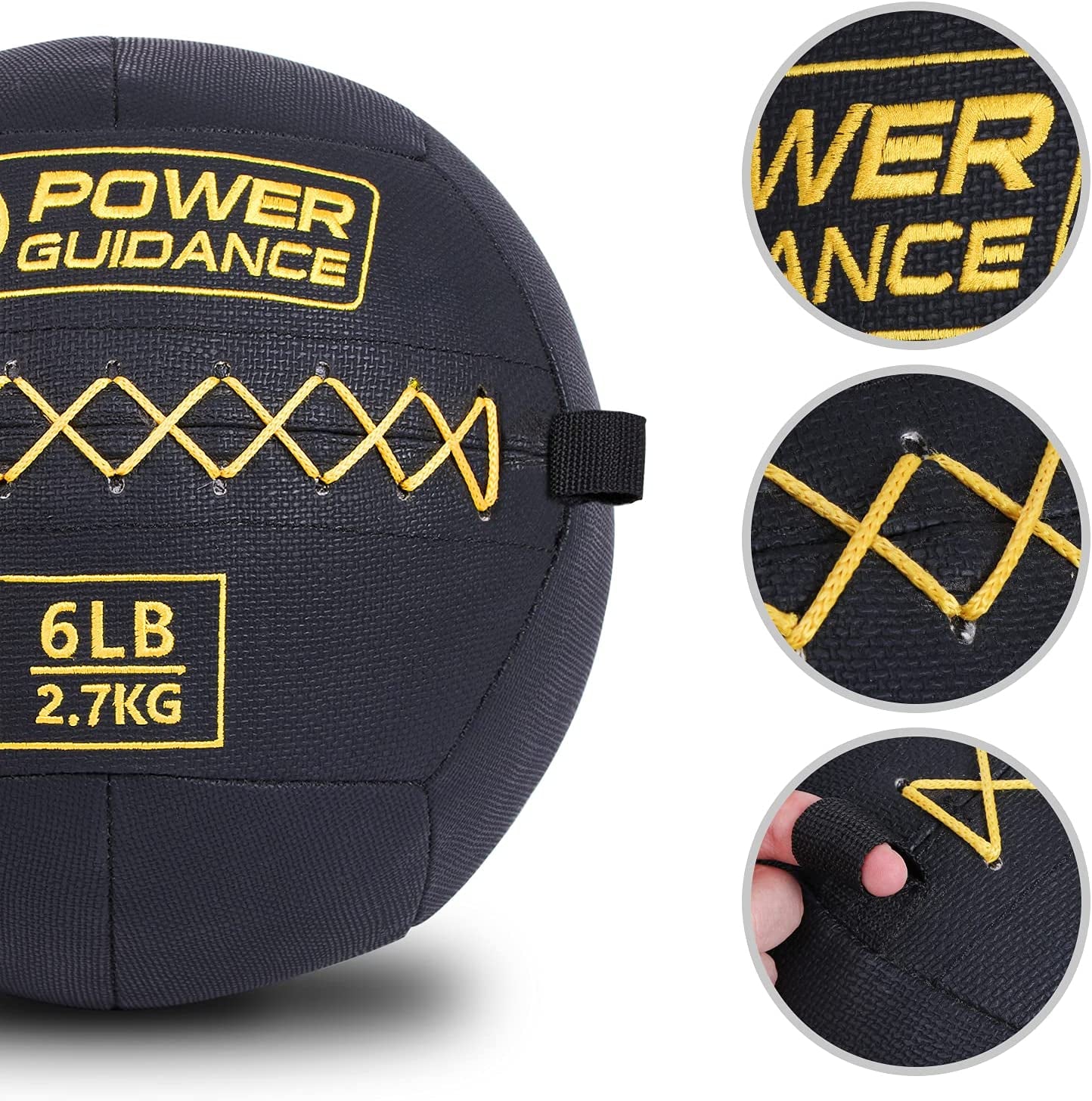 Textured Wall Ball, Slam Ball, Medicine Ball For Strength & Basics Exercises and Core Strength Training, Variety Weight Balls Perfect Matched Home Gym Exercises (25 Lb)