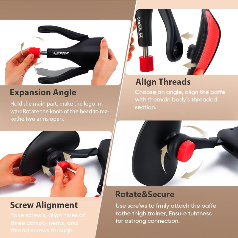 Nexpowx Kegel Exercise Equipment, Pelvic Floor Trainer, Thigh Trainer, Leg Exercise Equipment, Home Fitness Equipment, Suitable for Men and Women, Gift for Him & Her, Tiktokshopblackfriday